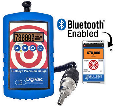 Kabelloses Vakuummessgerät - das Bullseye Precision Gauge® mit Bluetooth