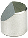 JEOL Probenteller, Ø 9,5 x 5 mm, 45° Schräge, Aluminium