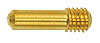 EM-Tec GSPM4 kompakter Standard Stift Adapter mit M4 Gewinde, vergoldetes Messing, Standard Pin