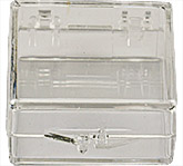 Micro-Tec C11 durchsichtige Aufbewahrungsschachtel, aufklappbar, 32 x 32 x 12,5 mm