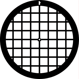 Gilder G75 TEM grid, standard 75 square mesh, 285 μm hole, 55 μm bar