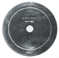 Micro-Tec DC-103 Diamantsägeblatt, Ø100 x0,3mm für weiche Keramiken oder Mineralien mit Härte 3-7 Mohs