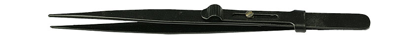 Value-Tec SFLB.NM Sortier-Klemmpinzette, Type SF, feine Spitzen, 160 mm, schwarz, Epoxidbeschichtet, paramagnetisch (nicht magnetisch)