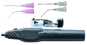 Micro-Tec B126 batteriebetriebener Vakuum-Pen, antistatisch, mit 2 Spitzen, 3 Vakuumsaugnäpfe und feinen Nadeln für die Handhabung von TEM Netzchen