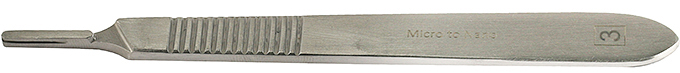 Micro-Tec SH3 Edelstahl Skalpellhalter Nr. 3 für Skalpellklingen