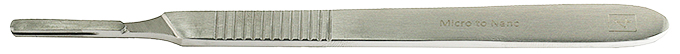 Micro-Tec SH4 Edelstahl Skalpellhalter Nr. 4 für Skalpellklingen