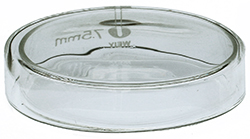 Micro-Tec Borosilikatglas-Petrischale mit Deckel, 75 mm Durchmesser