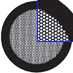 EM-Tec TEM Netzchen, hexagonale Support Grid Mesh, 360 Mesh, 41x51 μm Loch, 26 μm Steg
