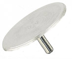 EM-Tec REM Stiftprobenteller, niedriges Profil, Ø 25 mm Kopf, 1 mm hoch, Standard Pin, Aluminium