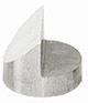 JEOL Probenteller, Ø 12,2 x 10 mm, 45/90° Schräge, Aluminium