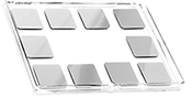 Nano-Tec Aluminium beschichtetes Deckgläschen, 22 x 22 x 0,2 mm, 100 nm Al