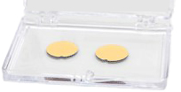 Nano-Tec goldbeschichtete runde Deckgläschen