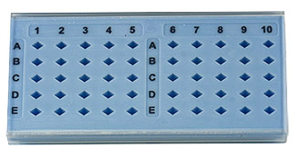 EM-Tec TGB-50 Economy TEM Grid Ablagebox für 50 TEM Grids