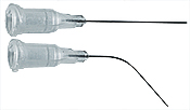 Micro-Tec T27G Set mit geraden und gebogenen feinen Nadeln 27G für die Handhabung von TEM-Netzchen, 25mm L
