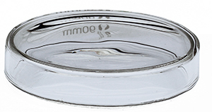 Micro-Tec Borosilikatglas-Petrischale mit Deckel, 90 mm Durchmesser