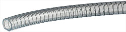 EM-Tec Flextube 25 dickwandiger, durchsichtiger PVC-Vakuumschlauch mit Metalleinlage, Ø 25 x Ø 33 mm, pro Meter