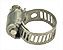 Hose clamp for 12mm OD hose used on 6mm vacuum hose adapters, stainless steel