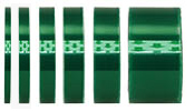 Grünes Mylar PET Polyester Laborklebeband, einseitig