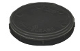Micro-Tec Wafer Transportbox für 1 Zoll / 25 mm Durchmesser, antistatisches,schwarzes Polypropylen