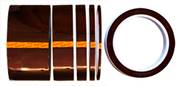 Single sided polyimide (Kapton) tape, 0.12mm thickness, 33m long