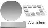 Nano-Tec aluminium coated Si and glass substrates
