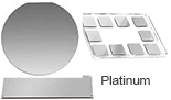 Nano-Tec platinum coated silicon and glass substrates