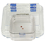 Micro-Tec clear plastic membrane box, hinged