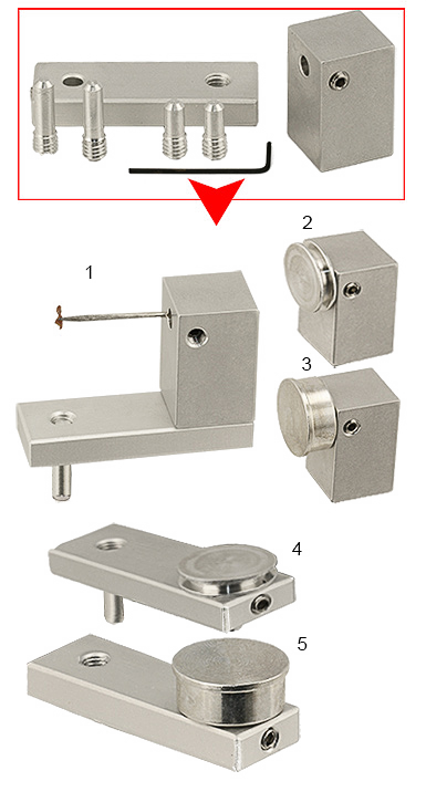 EM-Tec PH90 versatile off-set and 90 degrees sample holder kit for SEM