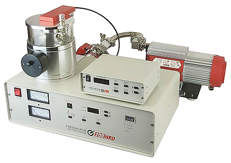               Cressington-208HRD hochauflösungs Turbo Sputter Coater mit R-P-T Probentisch,Target-Drehblende, Turbopumpe und MTM-20 Schichtdicken-Kontrollsystem
