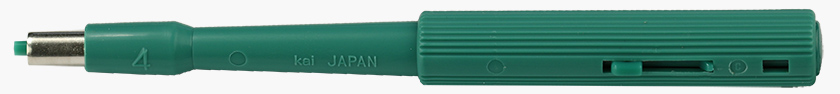 Integra Miltex Biopsy Punch Handstanze mit Auswurfmechanismus, Ø4.0 mm, grün/grün