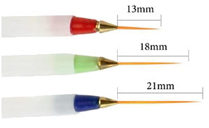 EM-Tec acrylic Eyelash manipulator set detail