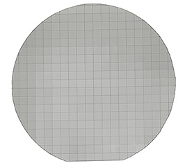 Diced silicon wafer for EM