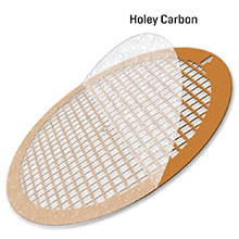 TEM supplies: Holey Carbon film on square grid