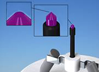 The Kimball LaB6 cathodes are available with three types of LaB6 tips