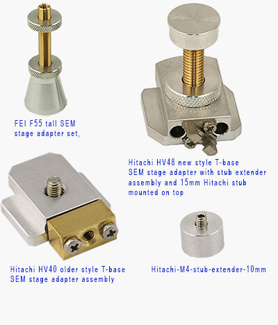 examples of OEM compatible SEM stage adapters