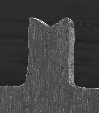 Smooth wall of FIB grid post