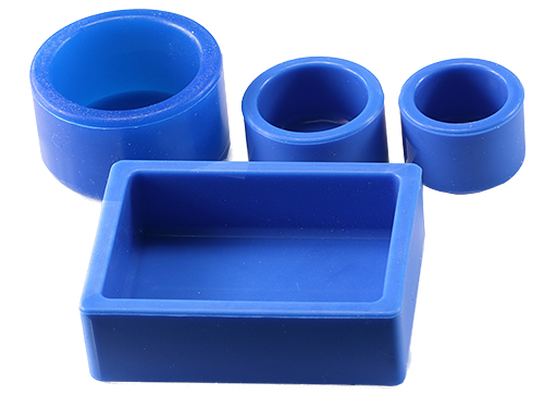 Micro-Tec blue silicone mold cups fro metallographic embedding