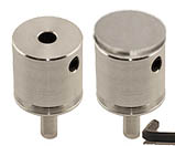 EM-Tec PH10 pin stub extender, 10mm extra height,  Ø12.7x22.7mm, aluminium