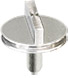 Double 90 degree standard profile SEM pin stub Ø12.7mm diameter standard pin, aluminium