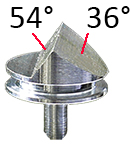 EM-Tec 55/35° Niedrigprofil-Doppel-Vorkipp-Stiftprobenteller   für TESCAN FIBxSEM-Systeme