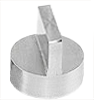 JEOL  Ø12.2x10mm angled SEM sample stub with double 90 degree, aluminium