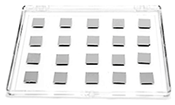 Nano-Tec aluminium coated silicon chips, 10 x 10 mm, 525µm thickness, 100nm Al