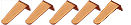 EM-Tec LPC10 Standard Niedrigprofil S-Clips, L = 10mm, Phosphorbronze