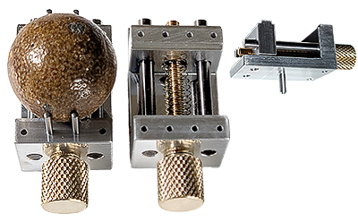 EM-Tec PV26 precision vise for up to 26mm samples, standard pin