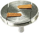 EM-Tec LPS19 Niedrigprofil S-Clip REM-Probenhalter, zwei Standard Clip auf einem Ø19 mm Stiftprobenteller