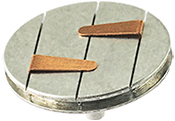 EM-Tec LPS25 Niedrigprofil S-Clip REM-Probenhalter, zwei Standard Clip auf einem Ø25,4 mm Stiftprobenteller