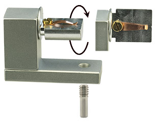 EM-Tec PH91 S-Clip 90° Quick-Flip SEM sample holder kit, compatible with pin & M4