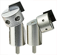 EM-Tec P77 EBSD 70° pre-tilt split mount sample holder for cross sections up to 8mm, pin