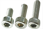 EM-Tec M3C set of socket cap screws M3, stainless steel AISI 304:<br><br> 10 each M3 x 6mm, 10each M3 x 8mm & 10 each M3 x 10mm