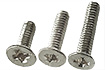 EM-Tec M3F set of phillips flat head screws M3, stainless steel AISI 304:<br><br> 10 each M3 x 5mm, 10 each M3 x 6mm & 10 each M3 x 8mm